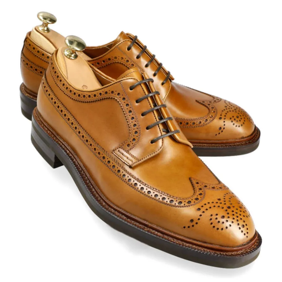 chaussures_derby_dition_limite__dtroit_0.webp Discount Carmina CHAUSSURES DERBY ÉDITION LIMITÉE 532 DÉTROIT TANNED