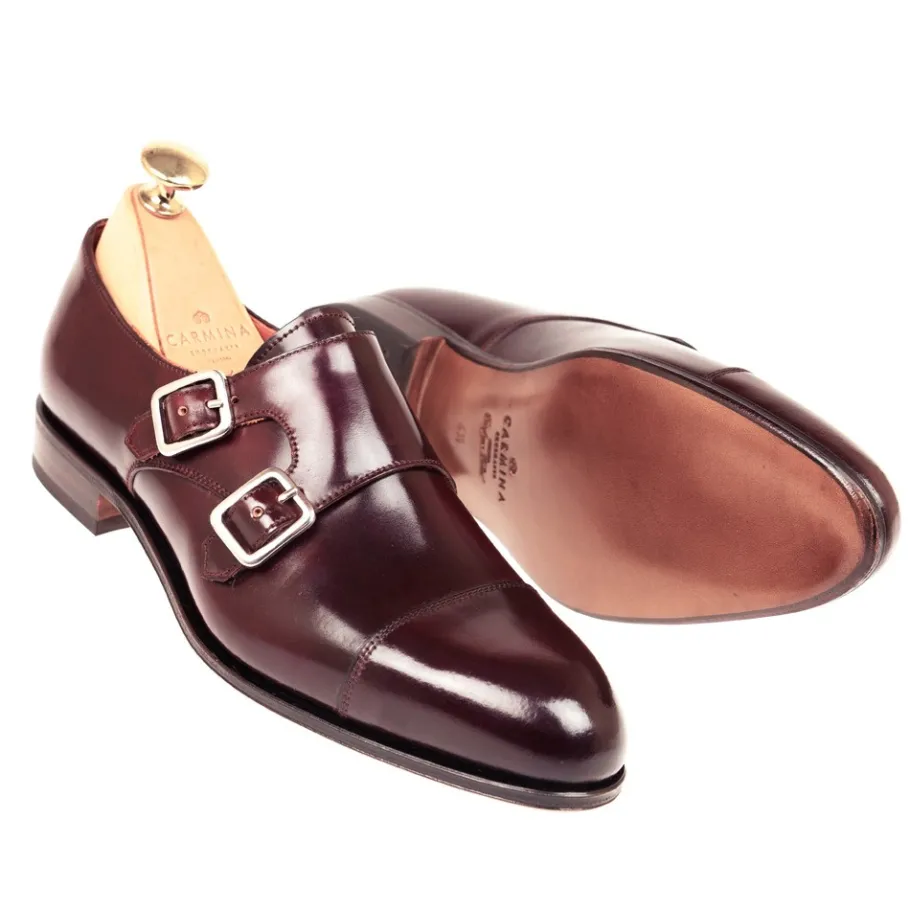 chaussures_double_boucle_femme_cordovan_bordeaux__carmina_1.webp Sale Carmina CHAUSSURES DOUBLE BOUCLE FEMME CORDOVAN BORDEAUX | BURGUNDY