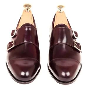 Sale Carmina CHAUSSURES DOUBLE BOUCLE FEMME CORDOVAN BORDEAUX | BURGUNDY