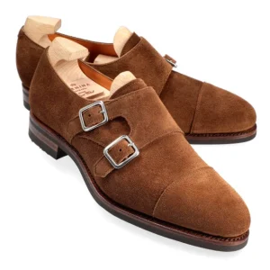 Sale Carmina CHAUSSURES DOUBLE BOUCLE FEMME DAIM | SNUFF