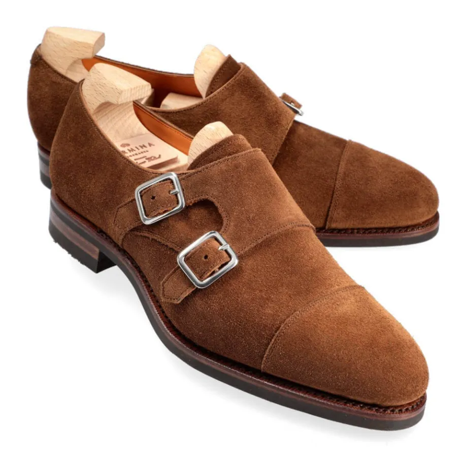 chaussures_double_boucle_femme_daim_snuff__carmina_0.webp Sale Carmina CHAUSSURES DOUBLE BOUCLE FEMME DAIM | SNUFF
