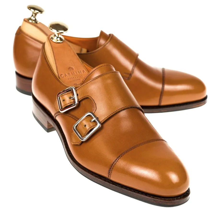 chaussures_double_boucle_femme_vitello_chtaignier__carmina_0.webp New Carmina CHAUSSURES DOUBLE BOUCLE FEMME VITELLO CHÂTAIGNIER | TANNED