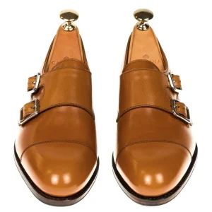 New Carmina CHAUSSURES DOUBLE BOUCLE FEMME VITELLO CHÂTAIGNIER | TANNED