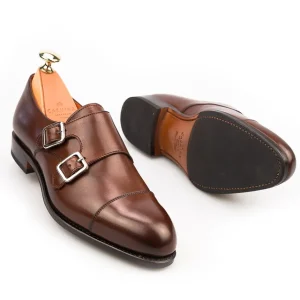 Shop Carmina CHAUSSURES DOUBLE BOUCLE FEMME VITELLO MARRON | BROWN