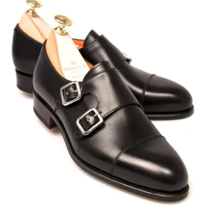 Hot Carmina CHAUSSURES DOUBLE BOUCLE FEMME VITELLO NOIR | BLACK