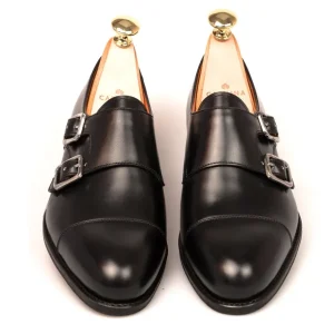 Hot Carmina CHAUSSURES DOUBLE BOUCLE FEMME VITELLO NOIR | BLACK