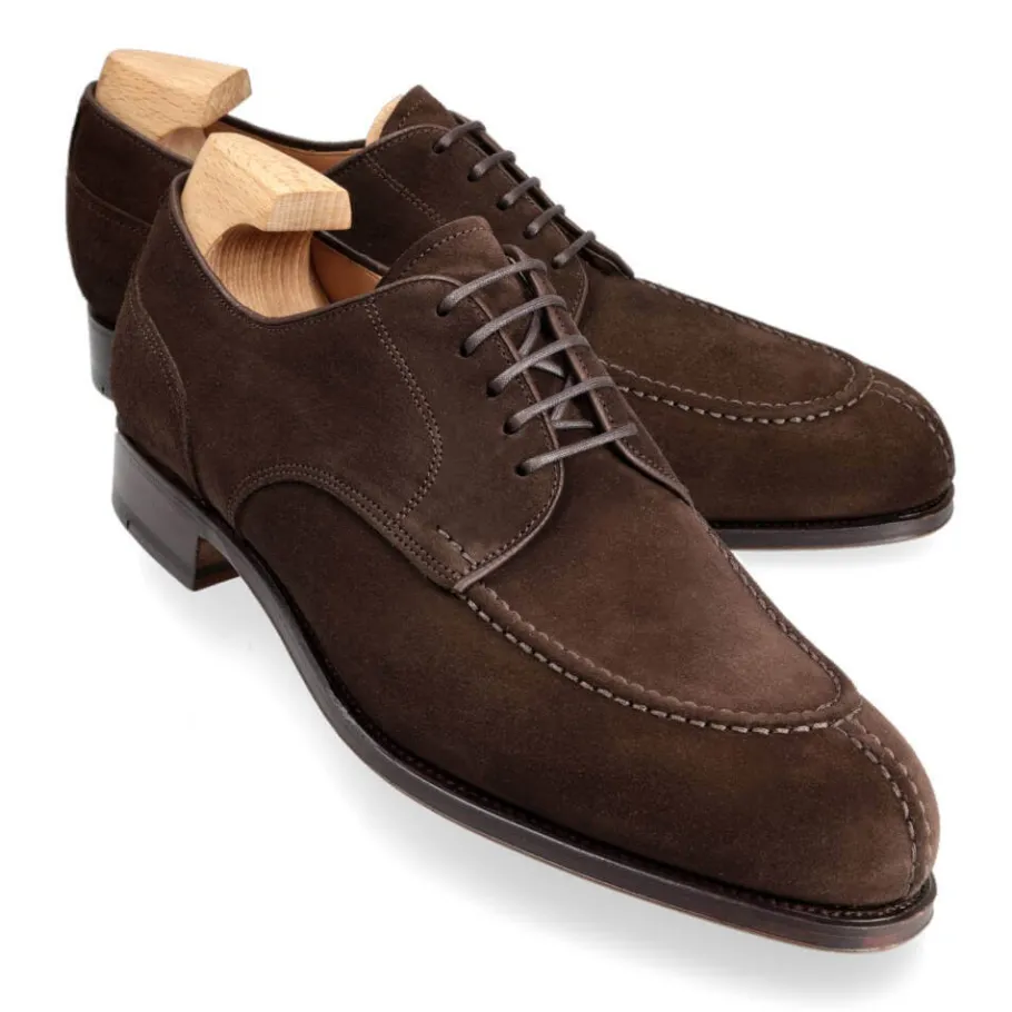 chaussures_norvgiennes_en_daim_marron_0.webp Discount Carmina CHAUSSURES NORVÉGIENNES EN DAIM MARRON BROWN