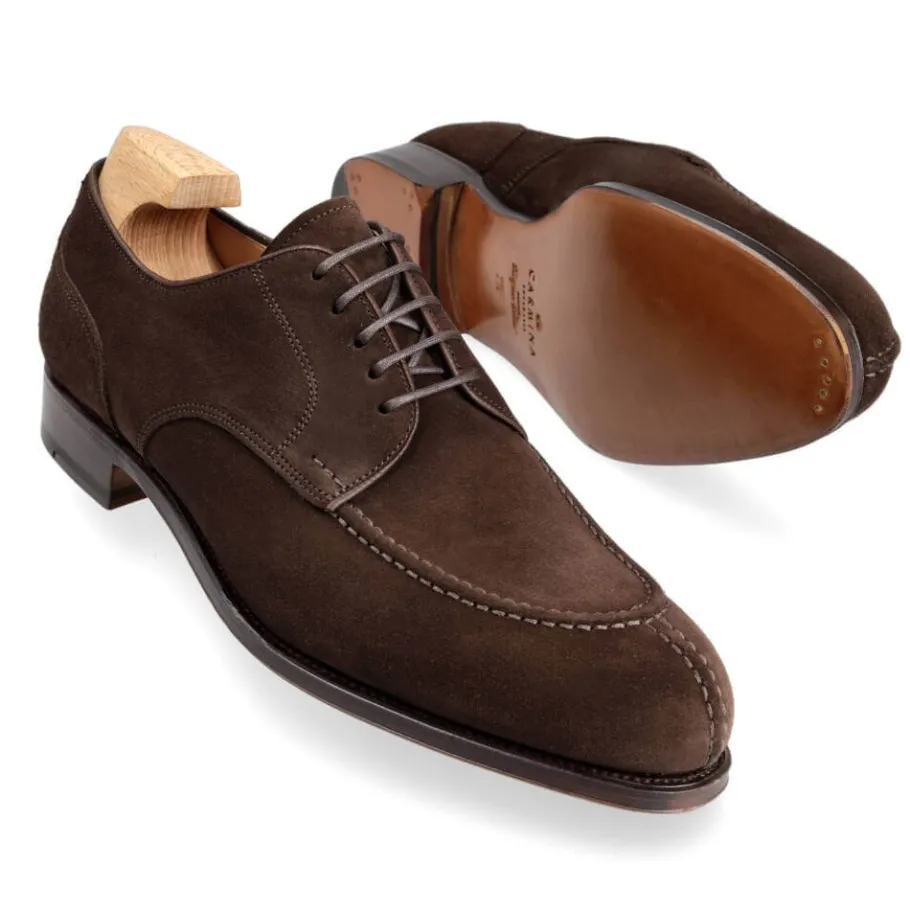chaussures_norvgiennes_en_daim_marron_1.webp Discount Carmina CHAUSSURES NORVÉGIENNES EN DAIM MARRON BROWN