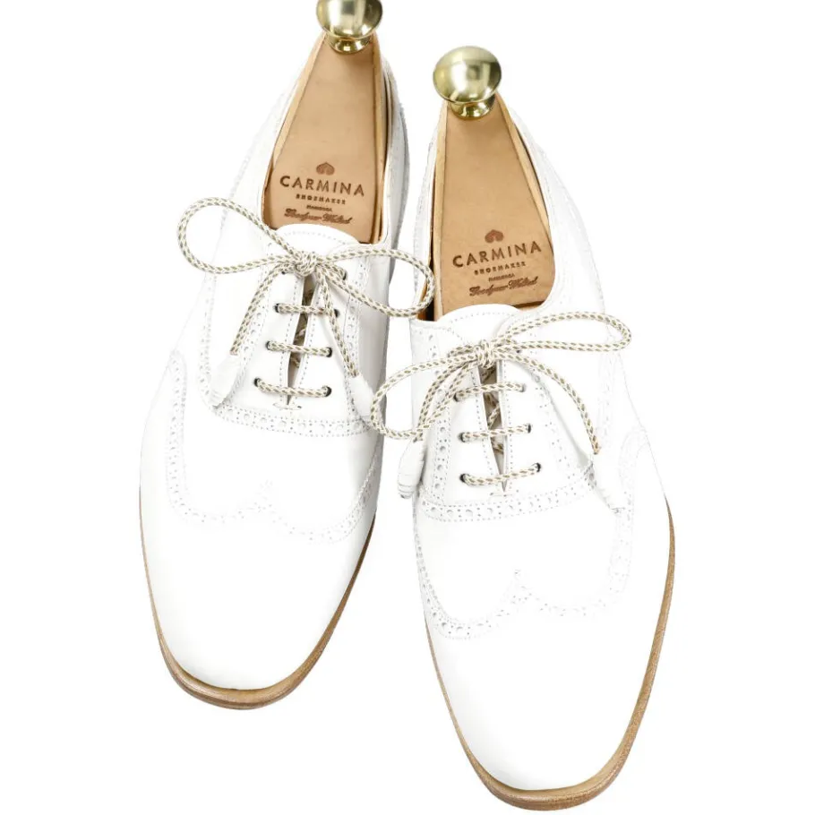 chaussures_oxford_blanches_pour_femmes_en_vitello__carmina_3.webp Outlet Carmina CHAUSSURES OXFORD BLANCHES POUR FEMMES EN VITELLO | WHITE