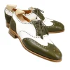 Best Carmina CHAUSSURES OXFORD FEMME 1265 HILLS GREEN/WHITE