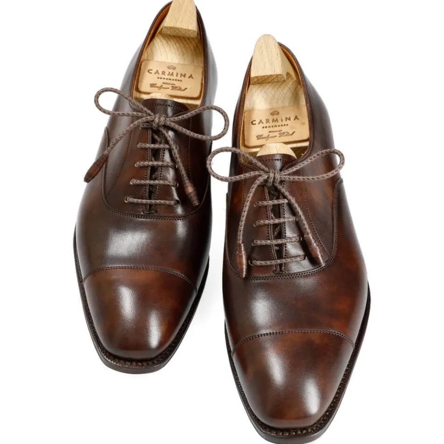 chaussures_oxford_femme_cuir_museum_marron_carmina_3.webp Sale Carmina CHAUSSURES OXFORD FEMME CUIR MUSEUM MARRON | BROWN