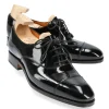 Fashion Carmina CHAUSSURES OXFORD FEMME CUIR VERNI NOIR | BLACK