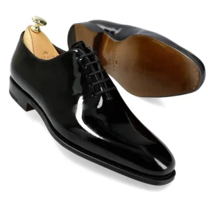 Flash Sale Carmina CHAUSSURES OXFORD UNIES EN CUIR VERNI NOIR | BLACK