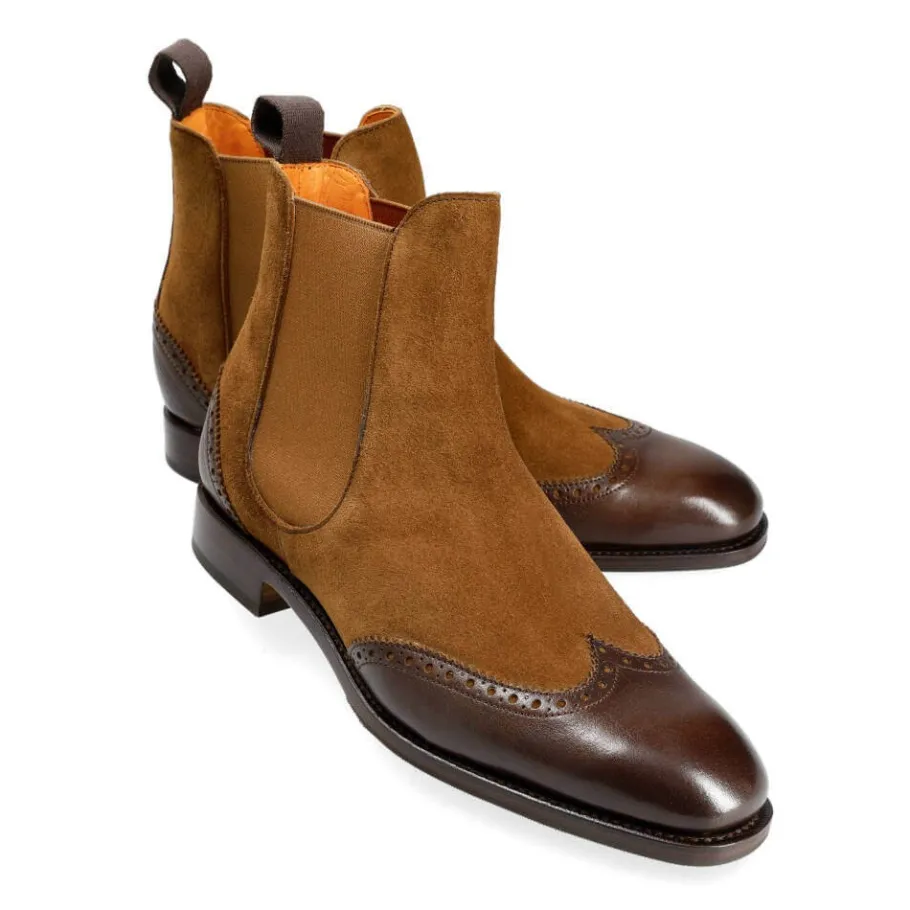 chelsea_boots_women_brown_rusticalf__snuff_suede__carmina_0.webp Sale Carmina CHELSEA BOOTS WOMEN BROWN RUSTICALF / SNUFF SUEDE | BROWN/SNUFF