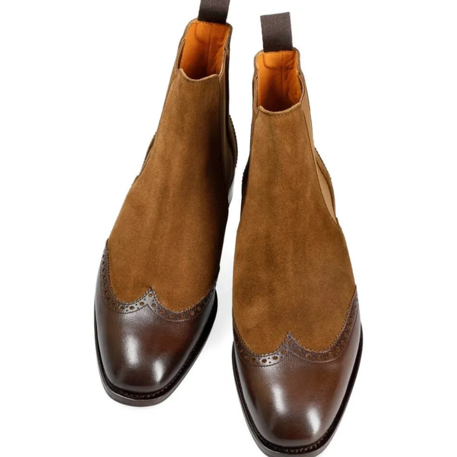 chelsea_boots_women_brown_rusticalf__snuff_suede__carmina_3.webp Sale Carmina CHELSEA BOOTS WOMEN BROWN RUSTICALF / SNUFF SUEDE | BROWN/SNUFF