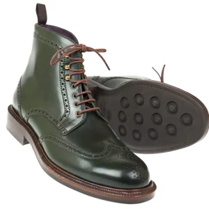 Discount Carmina CORDOVAN BOOTS 80277 LLUBI GREEN