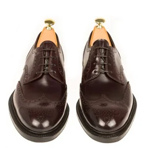 Shop Carmina CORDOVAN CHAUSSURES 80264 SOLLER BURGUNDY