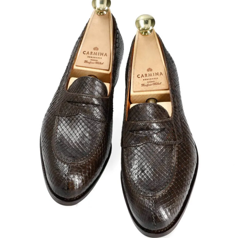 femme_penny_loafers_phyton_marron__carmina_3.webp New Carmina FEMME PENNY LOAFERS PHYTON MARRON | BROWN
