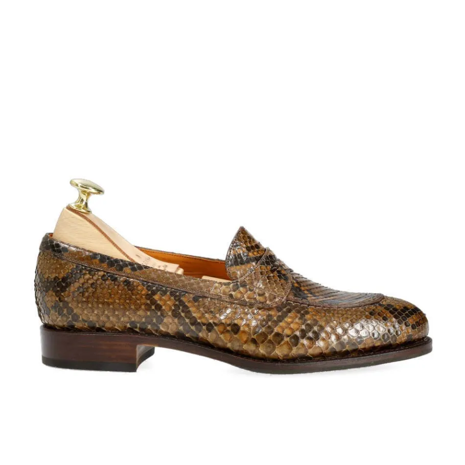 femme_penny_loafers_phyton_noyer__carmina_2.webp Flash Sale Carmina FEMME PENNY LOAFERS PHYTON NOYER | WALNUT