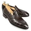 New Carmina FULLSTRAP PENNY LOAFERS EN ALLIGATOR MARRON | BROWN