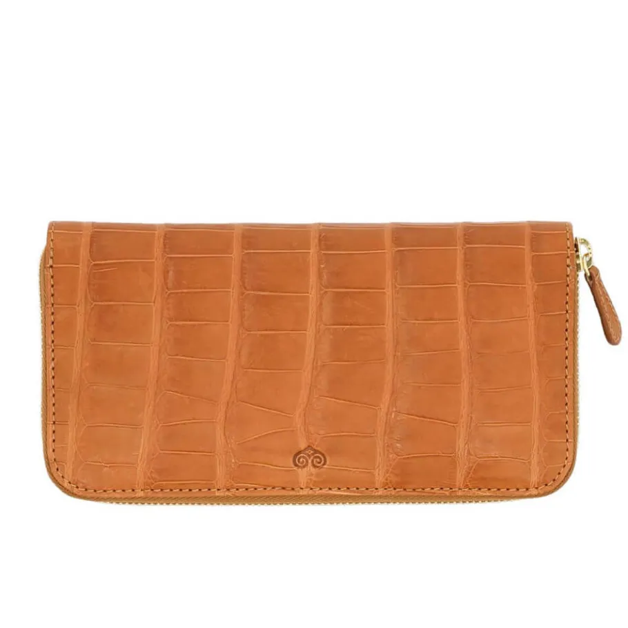 grand_portefeuille_pour_femme_alligatore_0.webp Store Carmina GRAND PORTEFEUILLE POUR FEMME ALLIGATORE TANNED