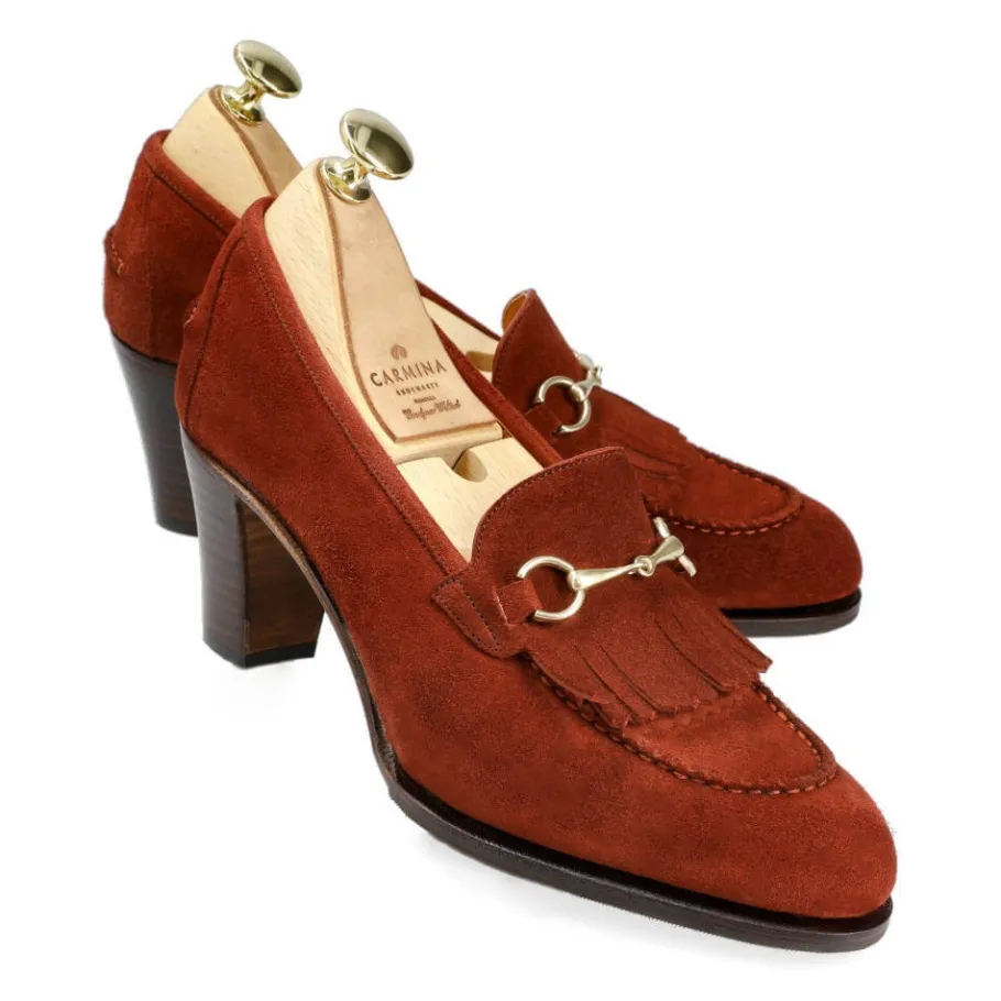 heeled_horsebit_loafers_in_rum_punch_suede__carmina_0.webp Cheap Carmina HEELED HORSEBIT LOAFERS IN RUM PUNCH SUEDE | RUMPUNCH