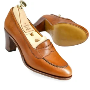 Fashion Carmina HIGH HEEL LOAFERS TAN RUSTICALF | TANNED