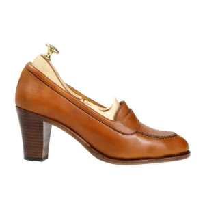 Fashion Carmina HIGH HEEL LOAFERS TAN RUSTICALF | TANNED