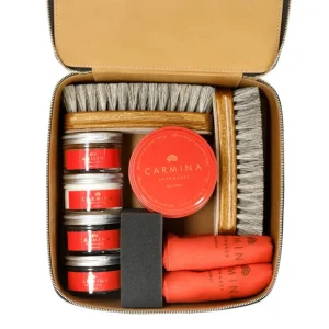 Hot Carmina KIT D'ENTRETIEN DE CHAUSSURES DE LUXE POUR CUIR CORDOVAN BLEU MARINE