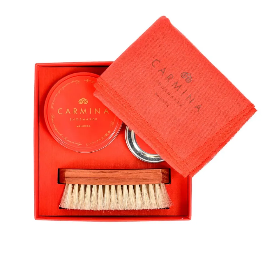 kit_dentretien_des_chaussures_essentiel_beigecuir_0.webp Best Sale Carmina KIT D'ENTRETIEN DES CHAUSSURES ESSENTIEL BEIGE/CUIR TANNED