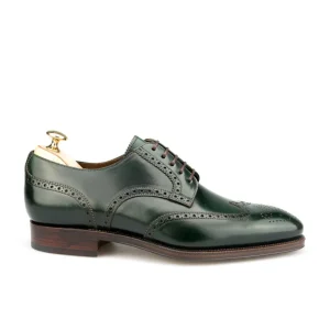 Cheap Carmina Men's Green Cordovan Derby Shoes |