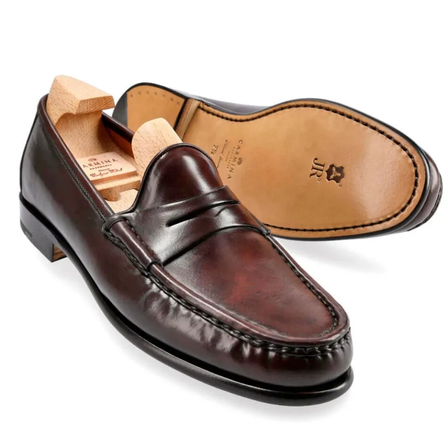 mocassin_cordovan_bordeaux__carmina_1.webp Store Carmina MOCASSIN CORDOVAN BORDEAUX | BURGUNDY