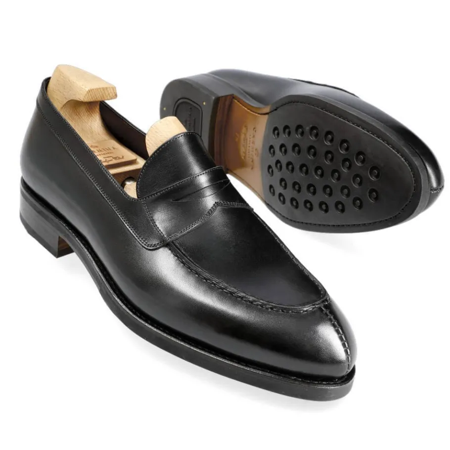 mocassin_penny_loafer__tims_1.webp Best Sale Carmina MOCASSIN PENNY LOAFER 80682 TIMS BLACK
