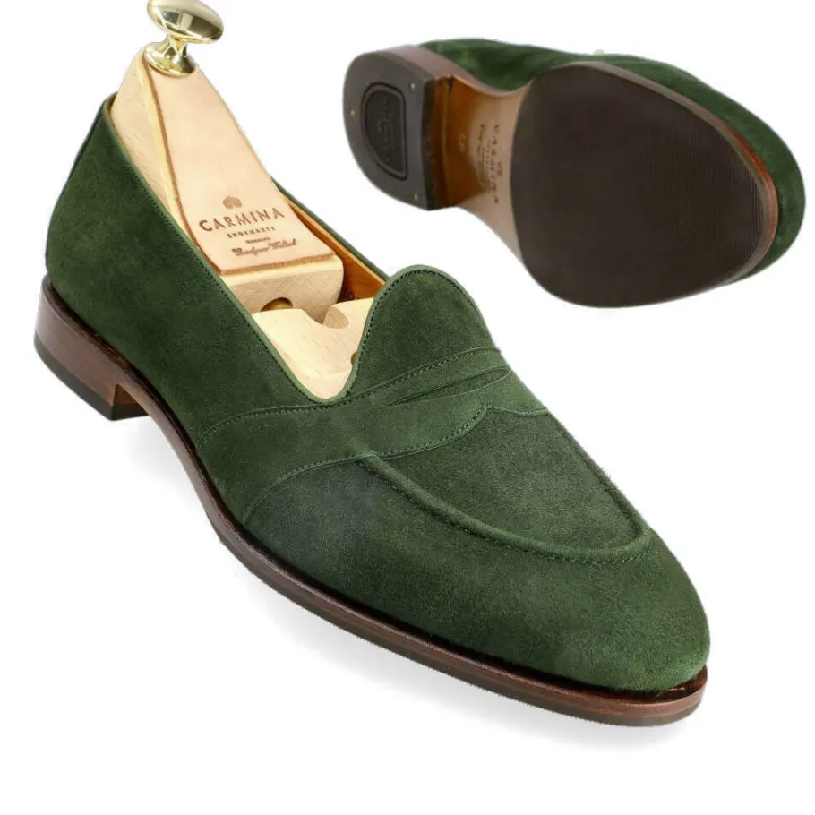 mocassins__bride_femme__drac_1.webp Online Carmina MOCASSINS À BRIDE FEMME 1861 DRAC MOSS
