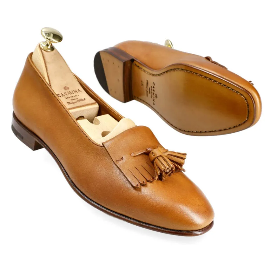 mocassins__gland_femmes_brun_rusticalf__carmina_1.webp Outlet Carmina MOCASSINS À GLAND FEMMES BRUN RUSTICALF | TANNED