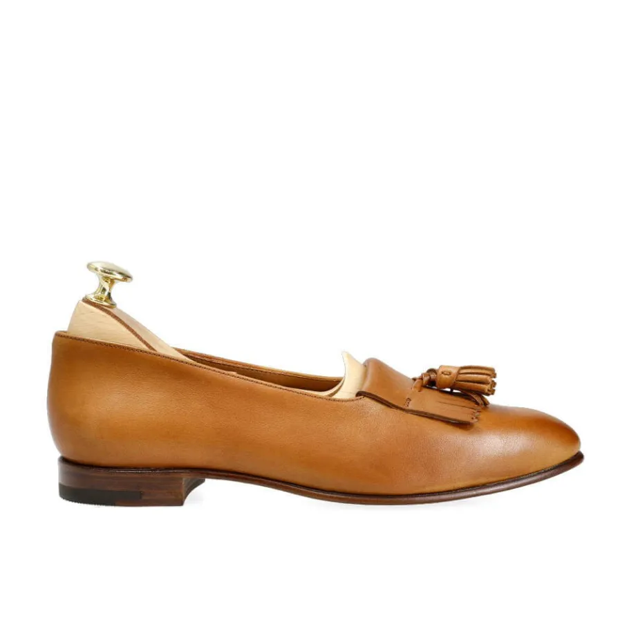mocassins__gland_femmes_brun_rusticalf__carmina_2.webp Outlet Carmina MOCASSINS À GLAND FEMMES BRUN RUSTICALF | TANNED