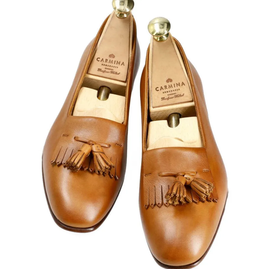 mocassins__gland_femmes_brun_rusticalf__carmina_3.webp Outlet Carmina MOCASSINS À GLAND FEMMES BRUN RUSTICALF | TANNED