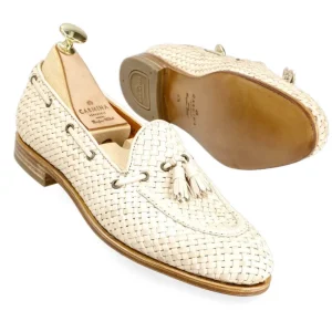 Flash Sale Carmina MOCASSINS À GLANDS FEMMES TRESSÉS NATUREL | NATURAL