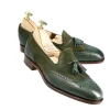 New Carmina Mocassins à glands pour femmes 1248 Hills GREEN