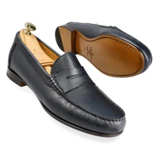 Best Carmina MOCASSINS À LANGUETTE HOMME RUSTICALF MARINE | NAVY