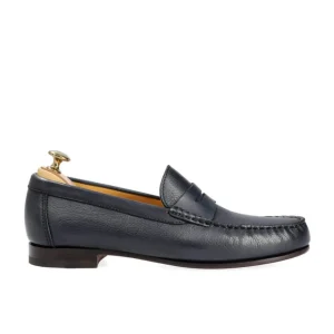 Best Carmina MOCASSINS À LANGUETTE HOMME RUSTICALF MARINE | NAVY