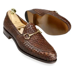 Clearance Carmina MOCASSINS À MORS TRESSÉS MARRON | BROWN