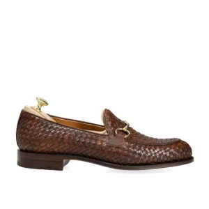Clearance Carmina MOCASSINS À MORS TRESSÉS MARRON | BROWN