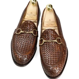 Clearance Carmina MOCASSINS À MORS TRESSÉS MARRON | BROWN