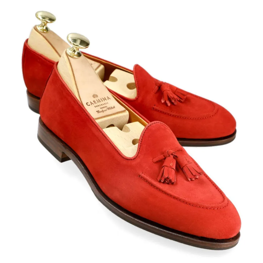mocassins__pampilles_femme__drac_0-1.webp Cheap Carmina MOCASSINS À PAMPILLES FEMME 1842 DRAC RED