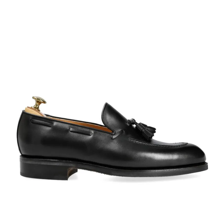 mocassins__pampilles_homme_box_calf_noir__carmina_2.webp Cheap Carmina MOCASSINS À PAMPILLES HOMME BOX CALF NOIR | BLACK