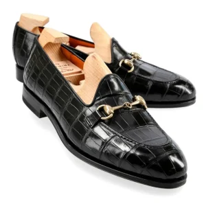 Fashion Carmina MOCASSINS A BOUCLE FEMME ALLIGATOR NOIR | BLACK
