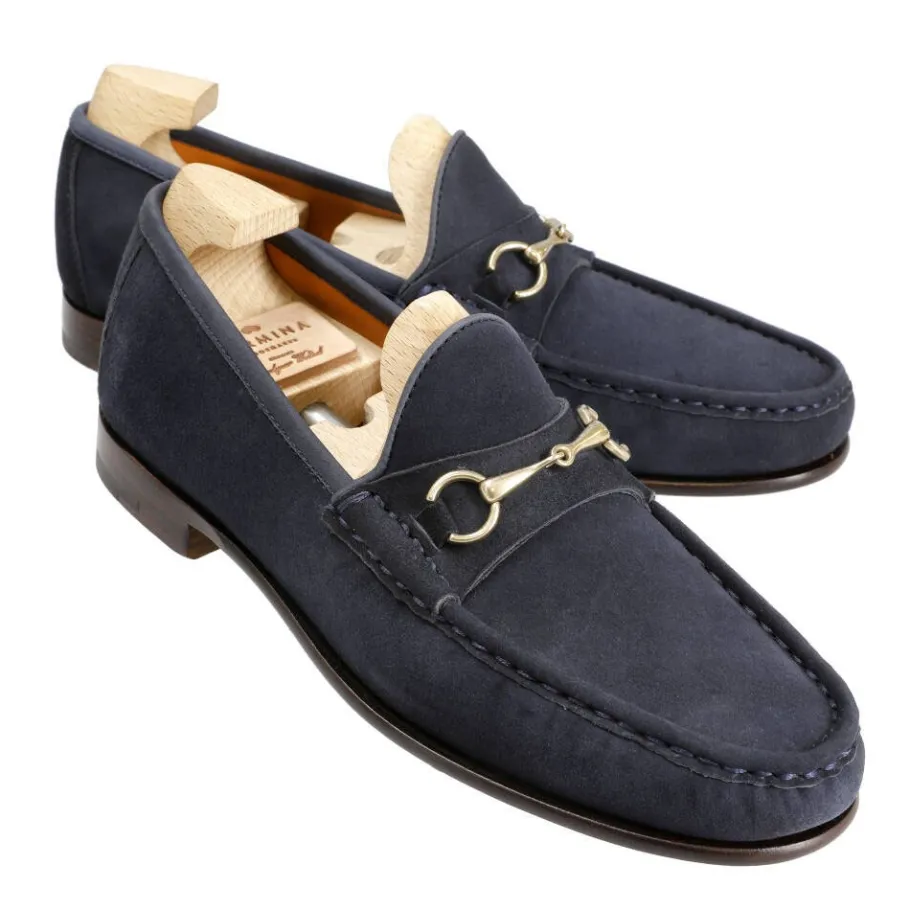 mocassins_a_boucle_femme_daim_marine_carmina_0.webp New Carmina MOCASSINS A BOUCLE FEMME DAIM MARINE | NAVY