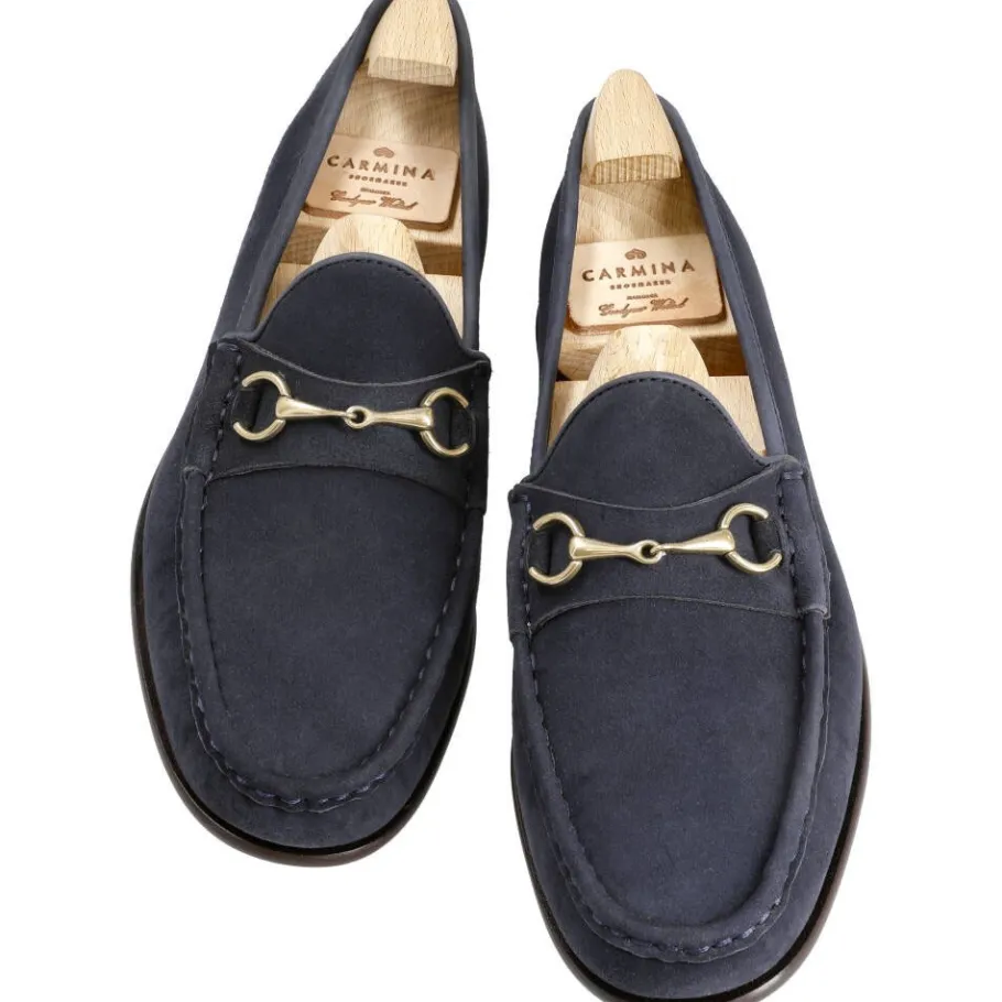 mocassins_a_boucle_femme_daim_marine_carmina_3.webp New Carmina MOCASSINS A BOUCLE FEMME DAIM MARINE | NAVY