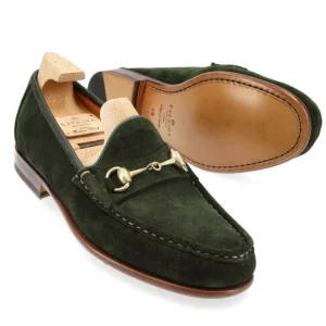 Sale Carmina MOCASSINS A BOUCLE FEMME DAIM VERT MOUSSE | MOSS